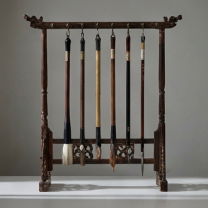 Walnut Brush Display Rack