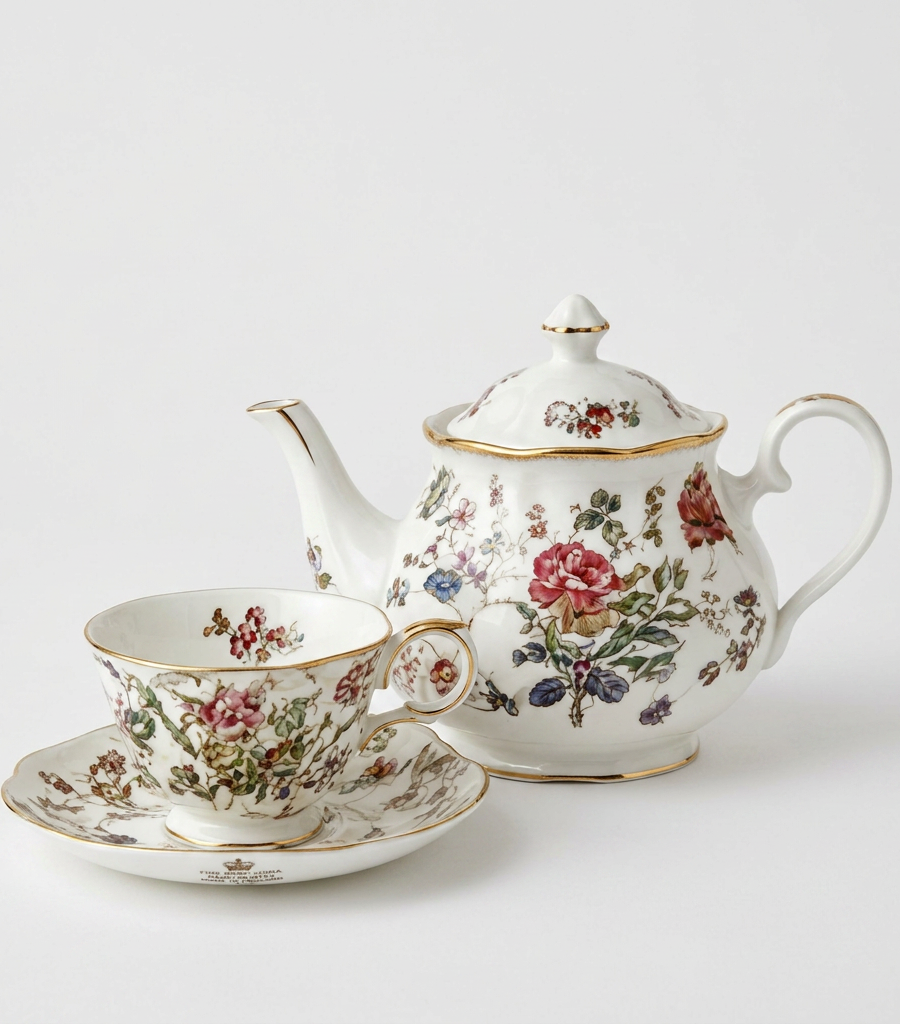 FLORAL GARDEN BONE CHINASET
