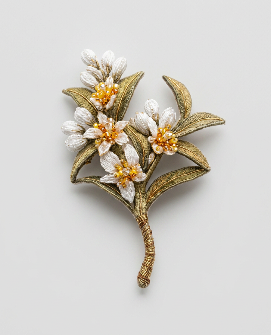 Orange Blossom Brooch