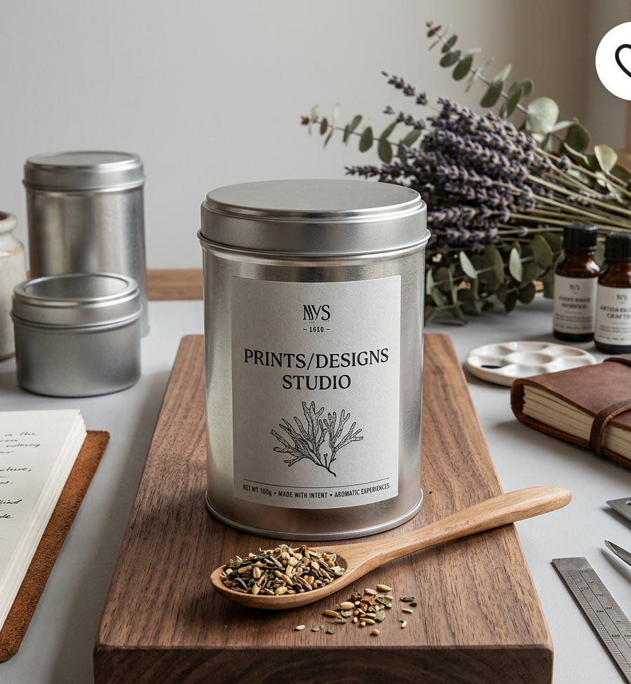 Premium Silver Needle Tin