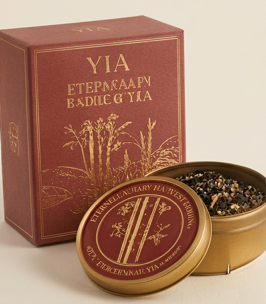 Scholar Pattern Tea Tin
